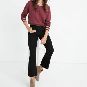 Madewell Cali Demi-Boot Jeans in Black Frost: TENCEL™ Denim Edition 28